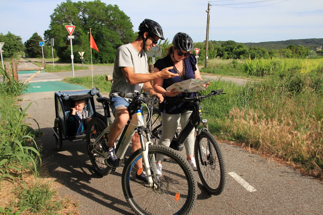 VTT électriques Kayak Vert pour la journée canoë et vélo